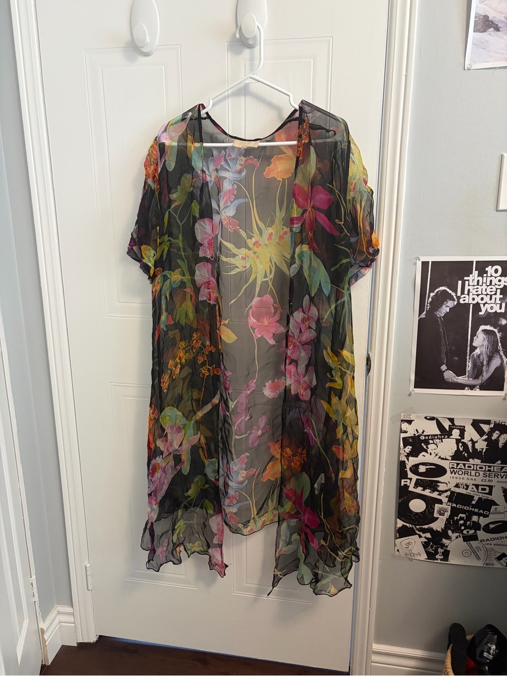 Vintage sheer floral top